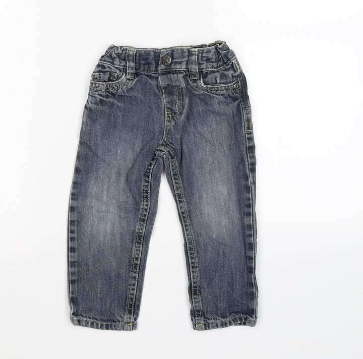 denim co Boys Grey Denim Capri Jeans Size 18-24 Months