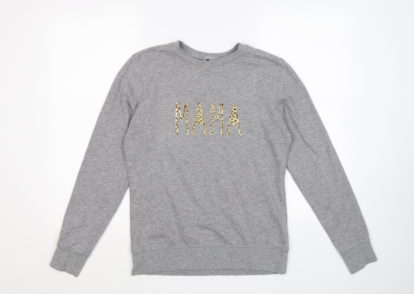 Preworn Womens Grey  Jersey Pullover Sweatshirt Size S  - mama