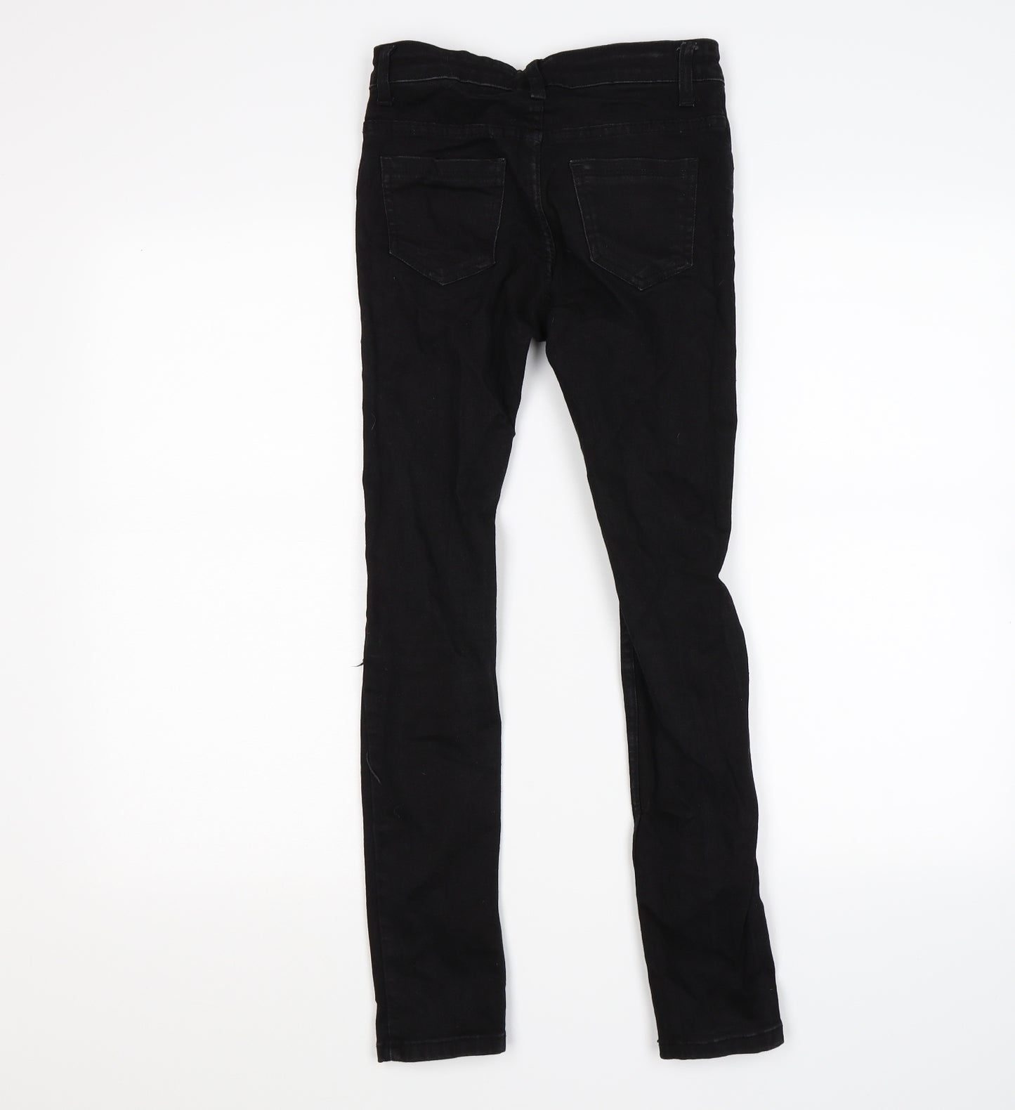 A2Z 4 kids Girls Black  Denim Skinny Jeans Size 11-12 Years - distressed