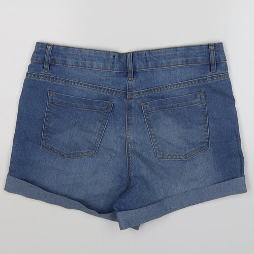 PEP & cO Womens Black  Denim Cut-Off Shorts Size 10