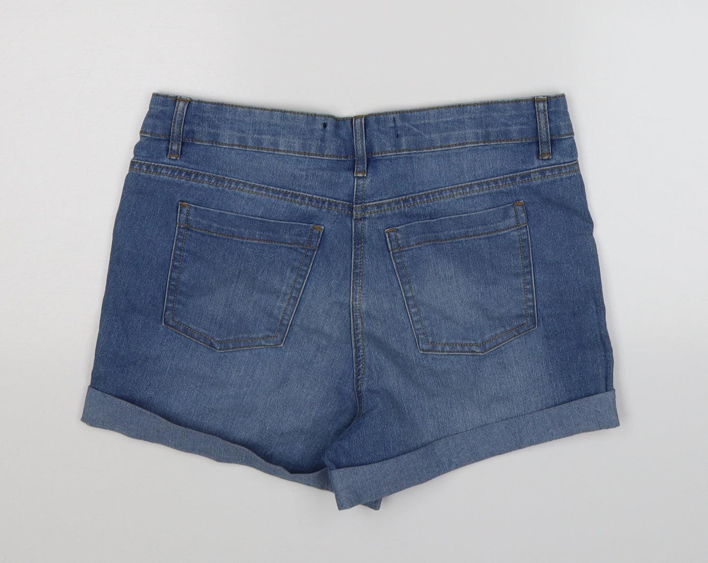 PEP & cO Womens Black  Denim Cut-Off Shorts Size 10