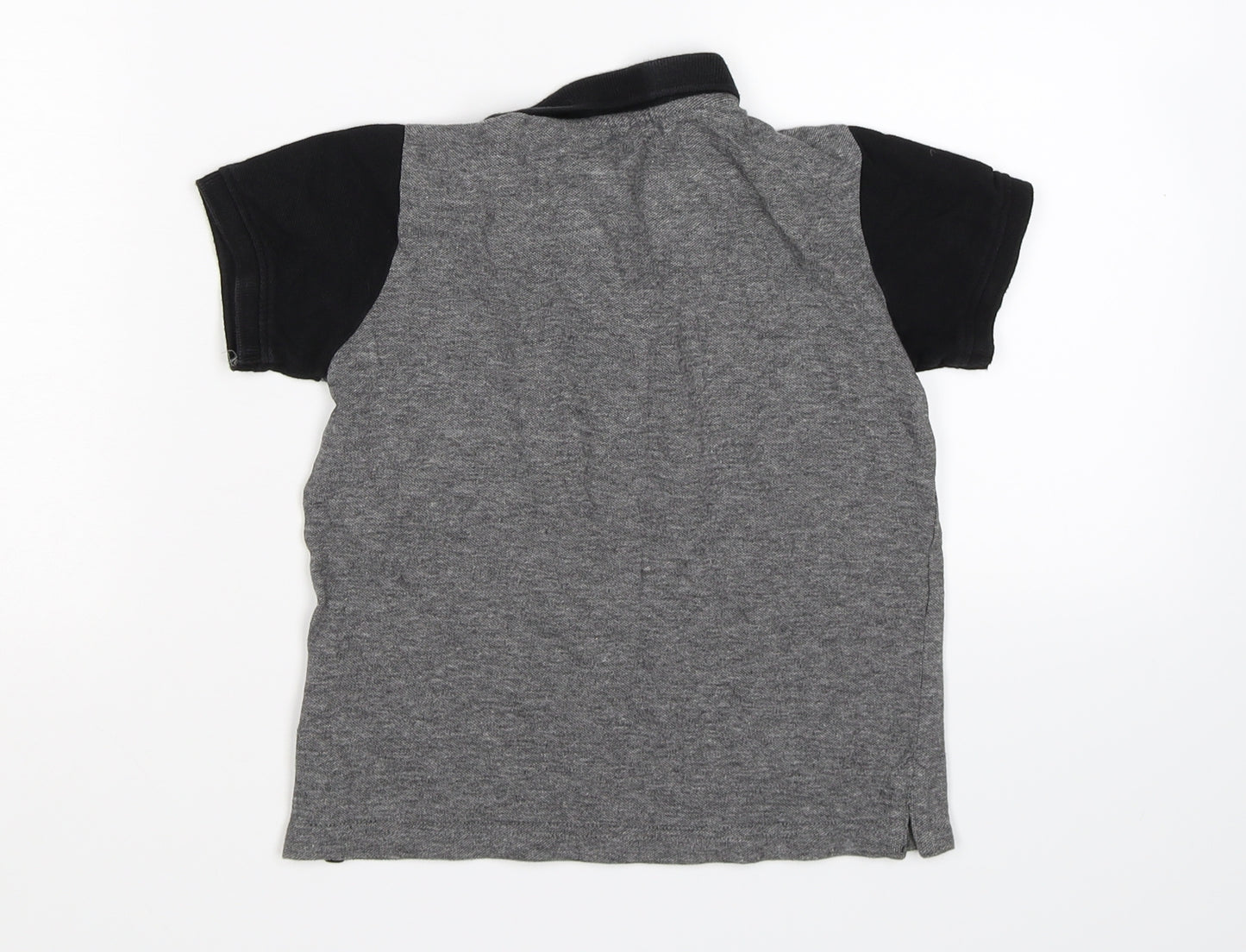 Rebel Boys Grey   Basic Polo Size 4-5 Years