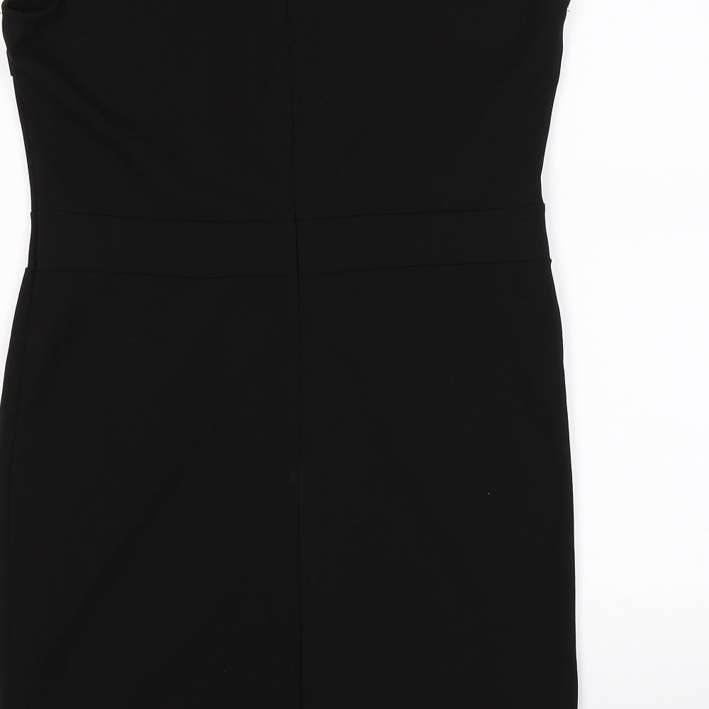 parisian Womens Black Floral  Bodycon  Size 14