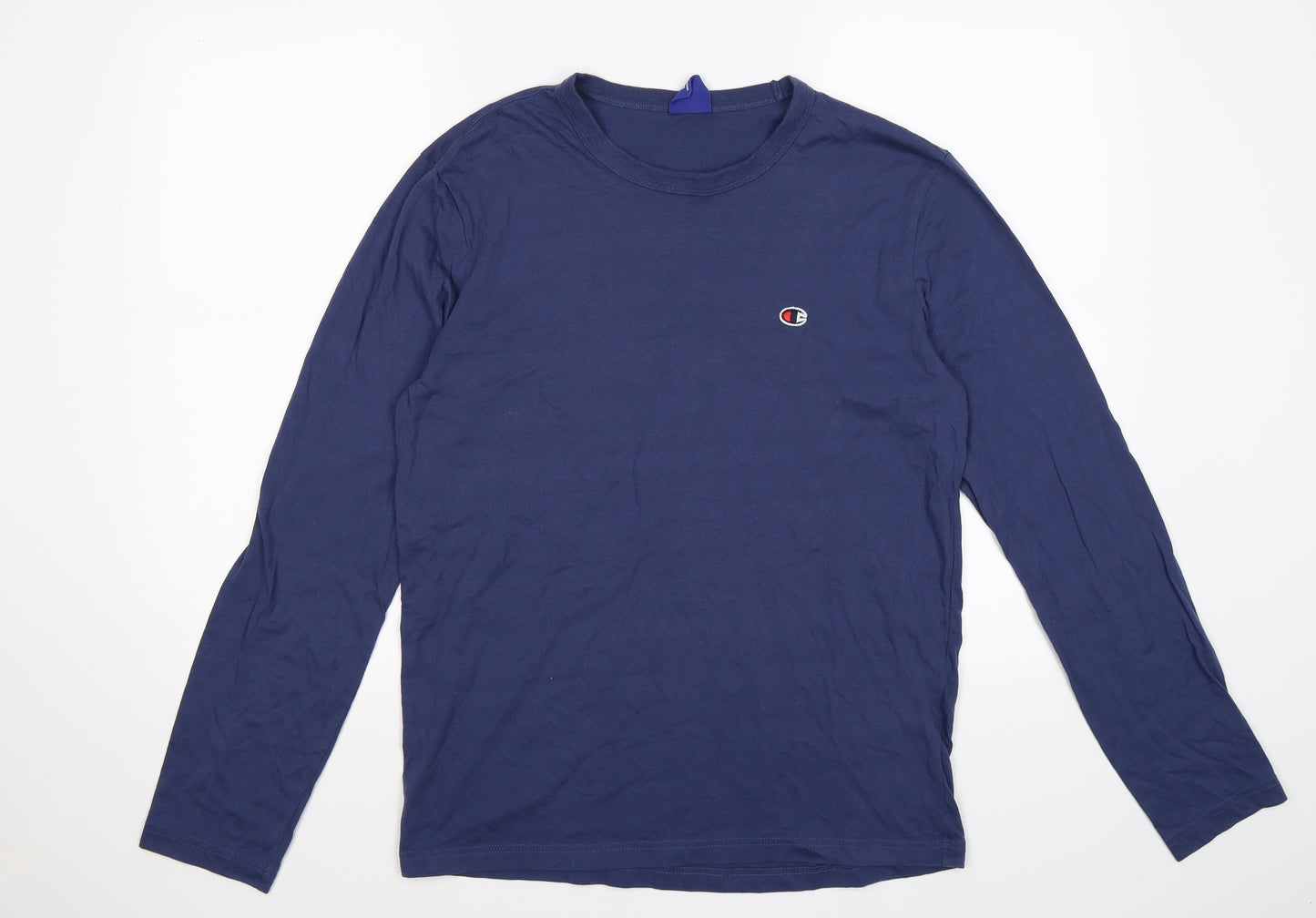 Champion Mens Blue    T-Shirt Size L