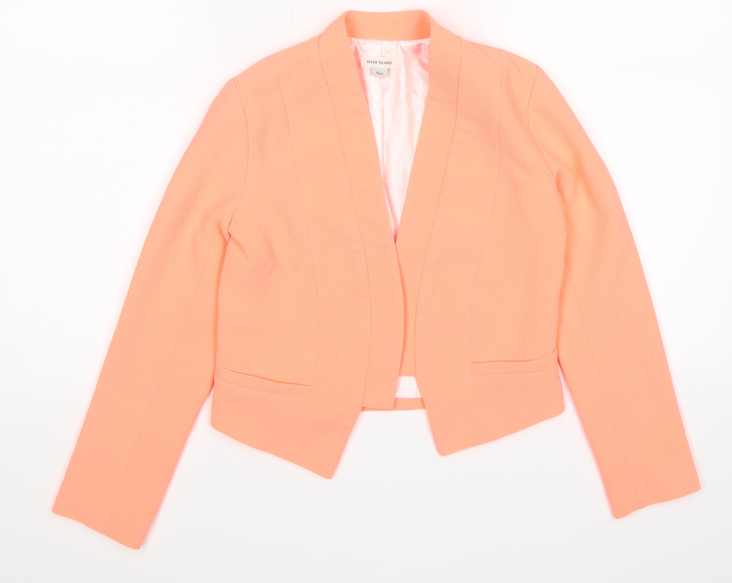 River Island Girls Orange   Jacket Blazer Size 9-10 Years  - neon