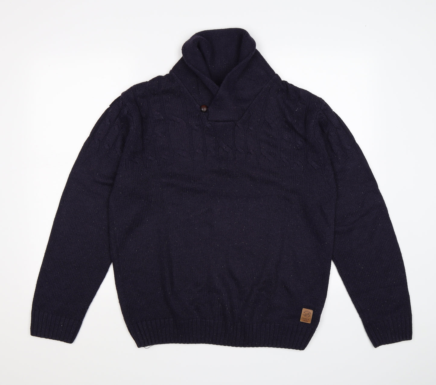 Tokyo Laundry Mens Purple  Knit Pullover Jumper Size M