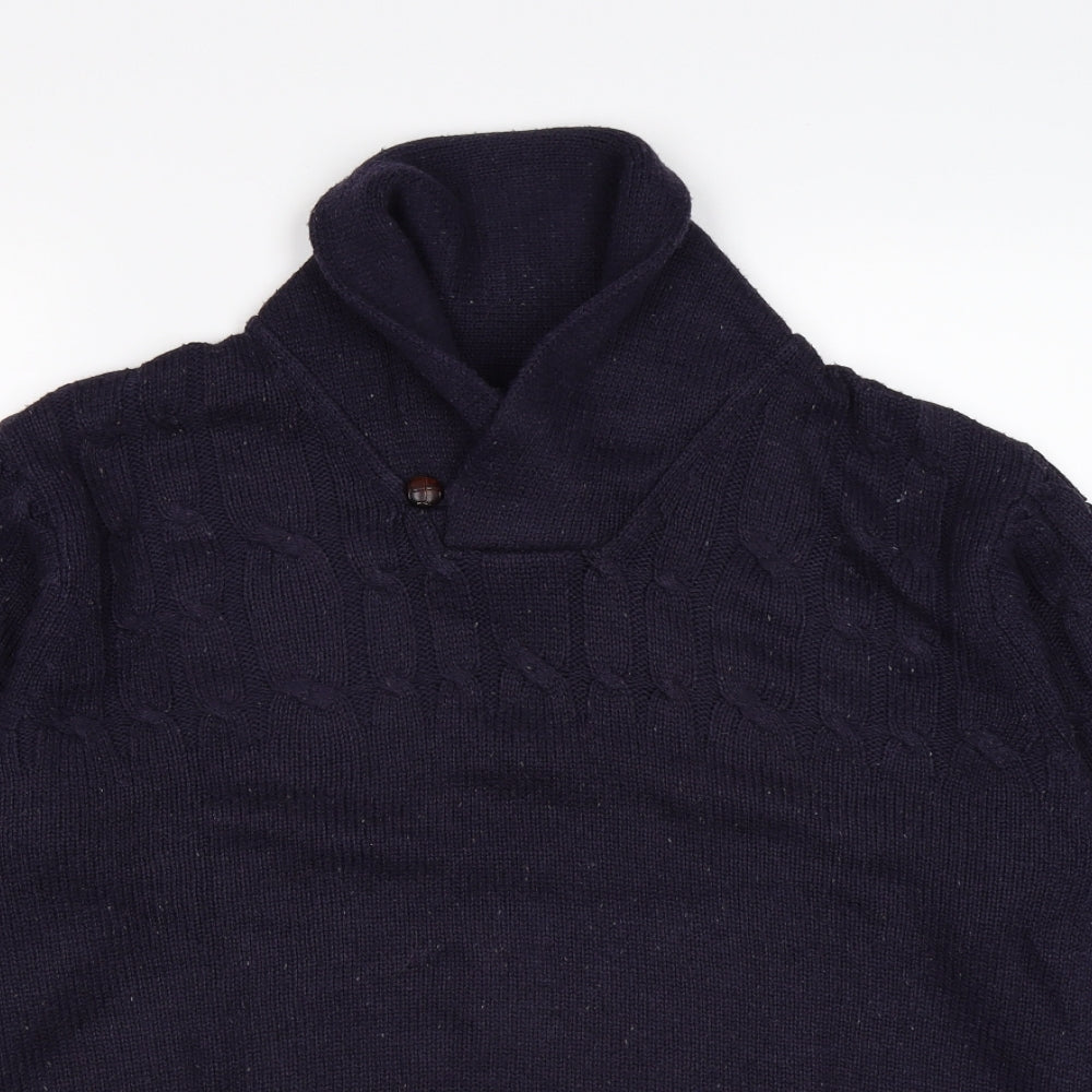 Tokyo Laundry Mens Purple  Knit Pullover Jumper Size M