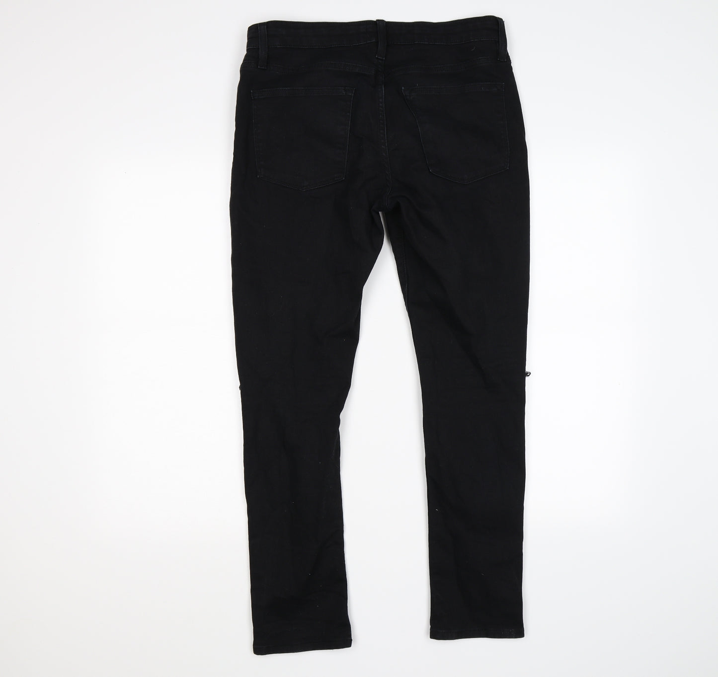 River Island Mens Black  Denim Skinny Jeans Size 32 L30 in