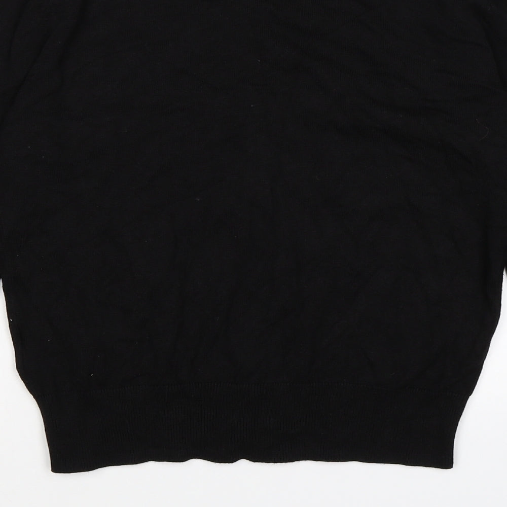 H&M Womens Black  Knit Cardigan Jumper Size S
