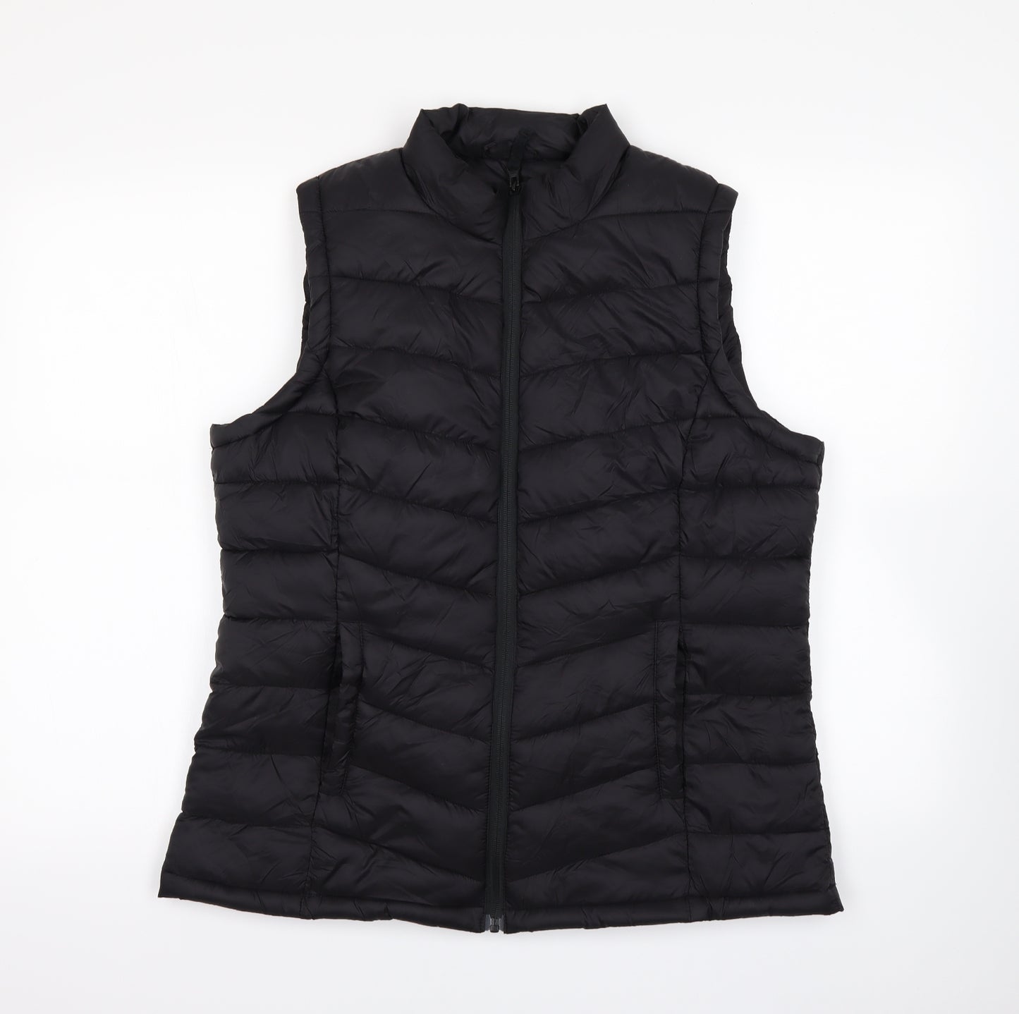 George Womens Black   Gilet Coat Size 14