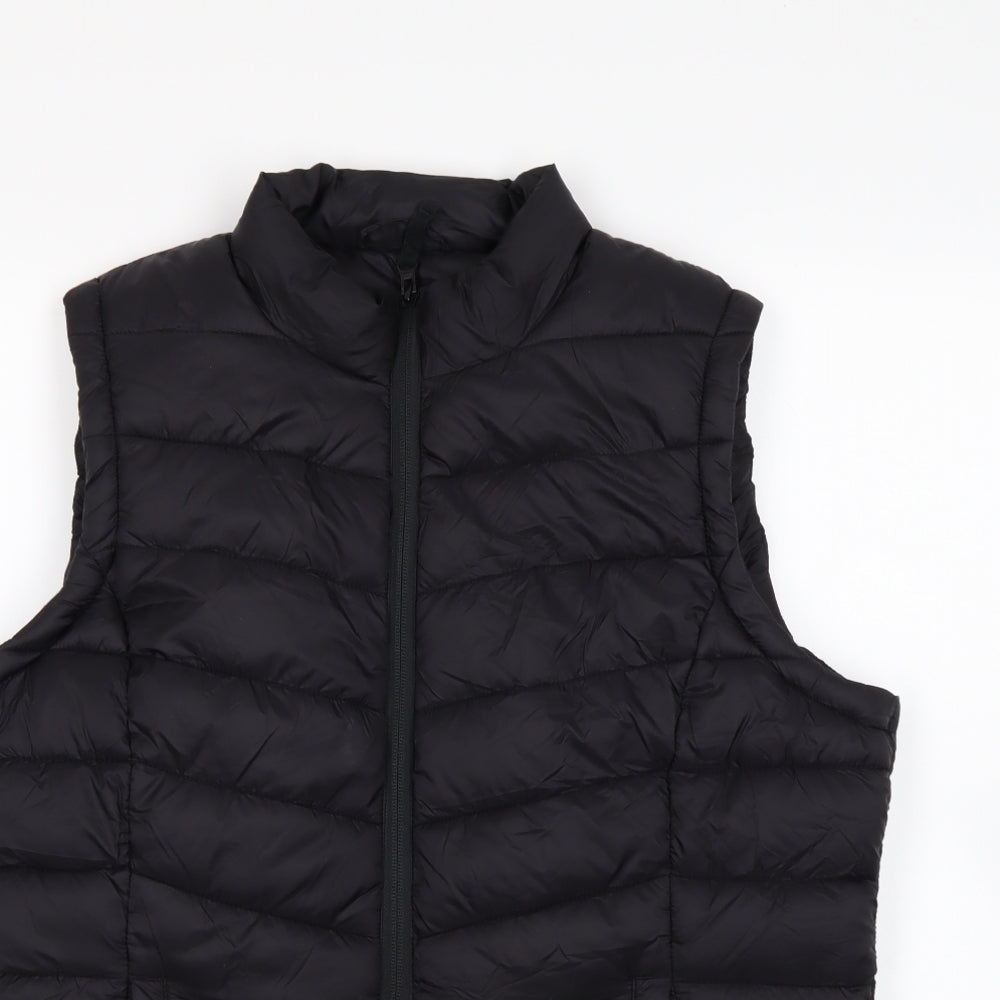 George Womens Black   Gilet Coat Size 14