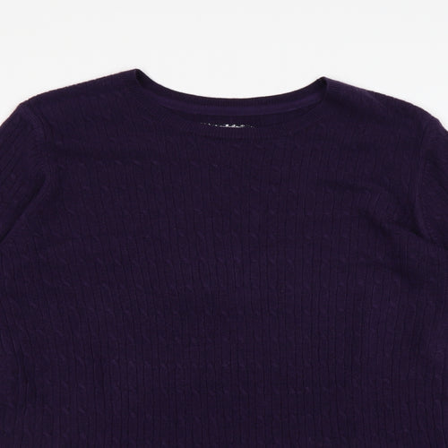 Maine Womens Purple   Pullover Jumper Size 22