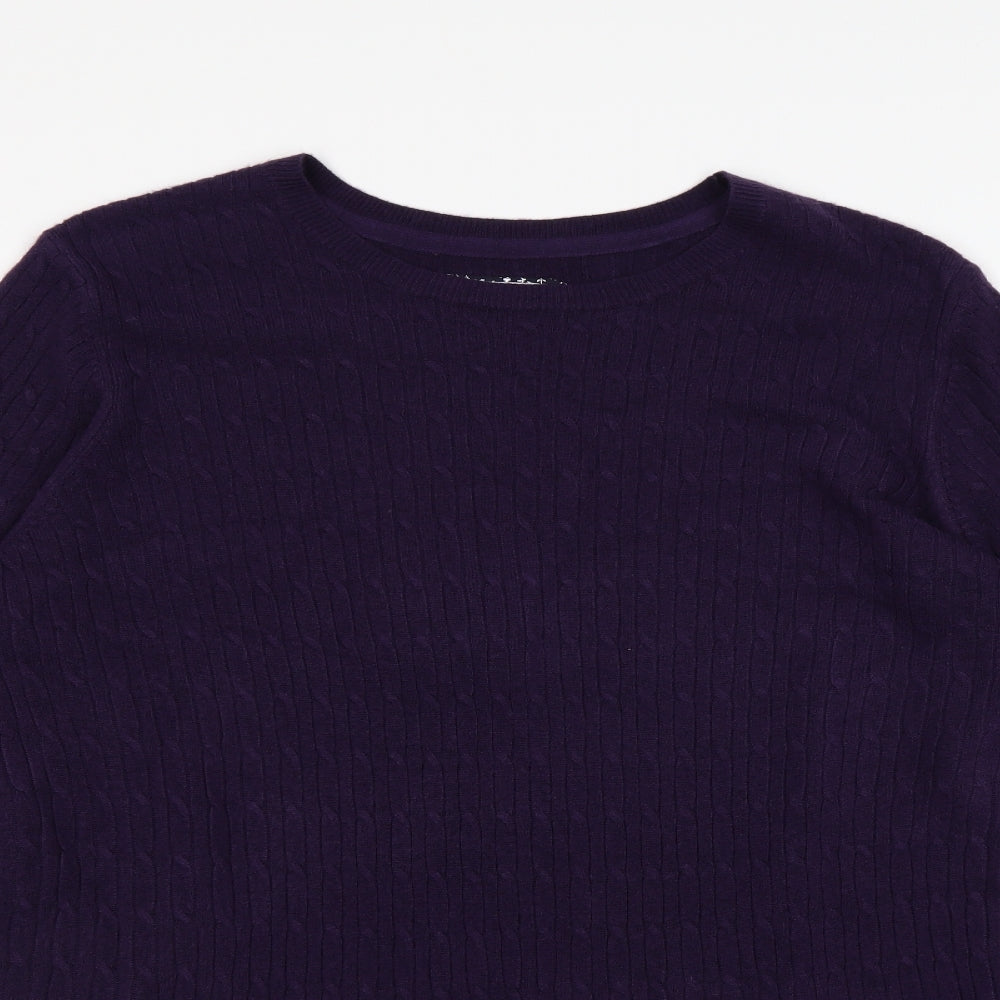 Maine Womens Purple   Pullover Jumper Size 22