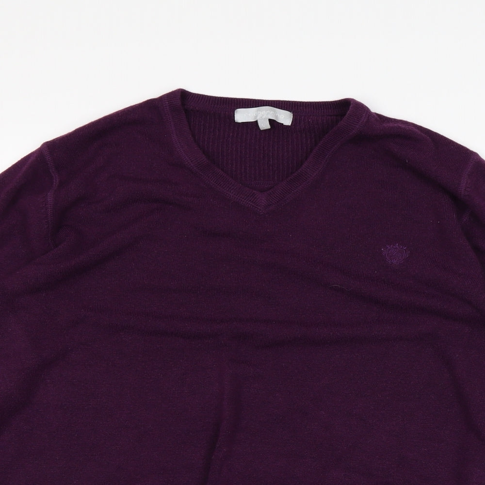 Redhering Mens Purple   Pullover Jumper Size L
