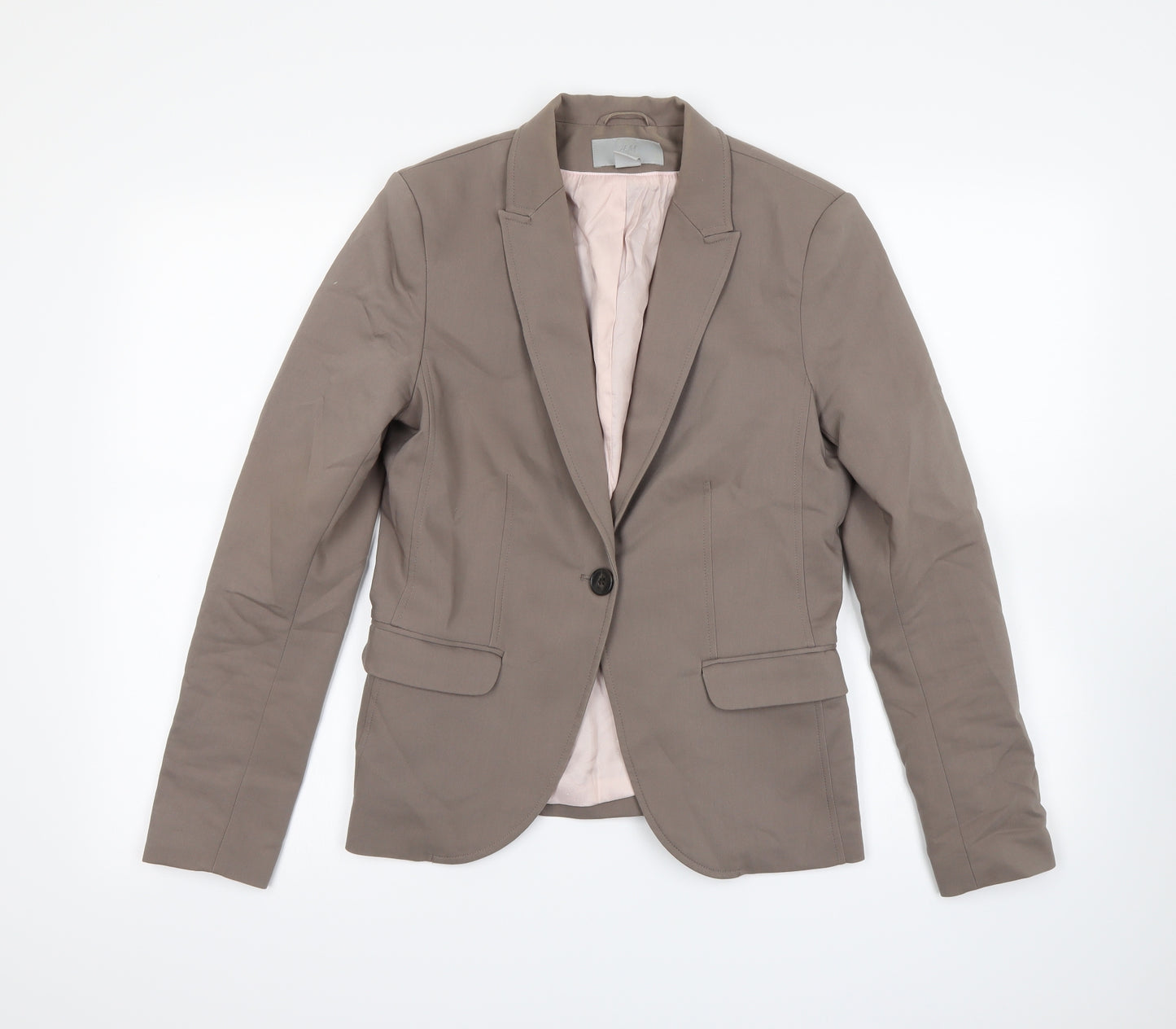 H&M Womens Beige   Jacket Blazer Size 10