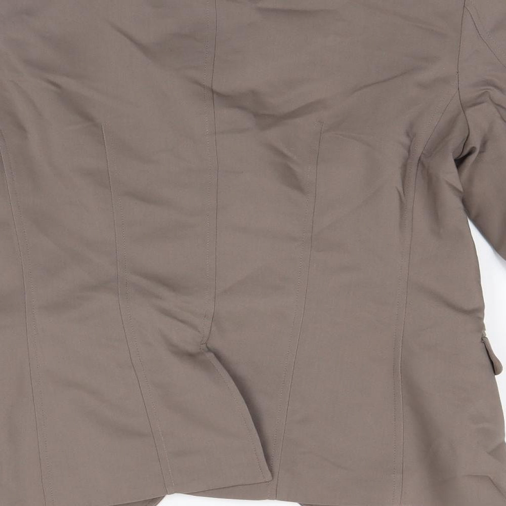 H&M Womens Beige   Jacket Blazer Size 10