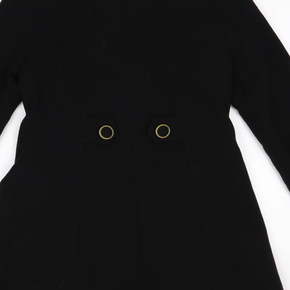 Atmosphere Womens Black   Overcoat Coat Size 8