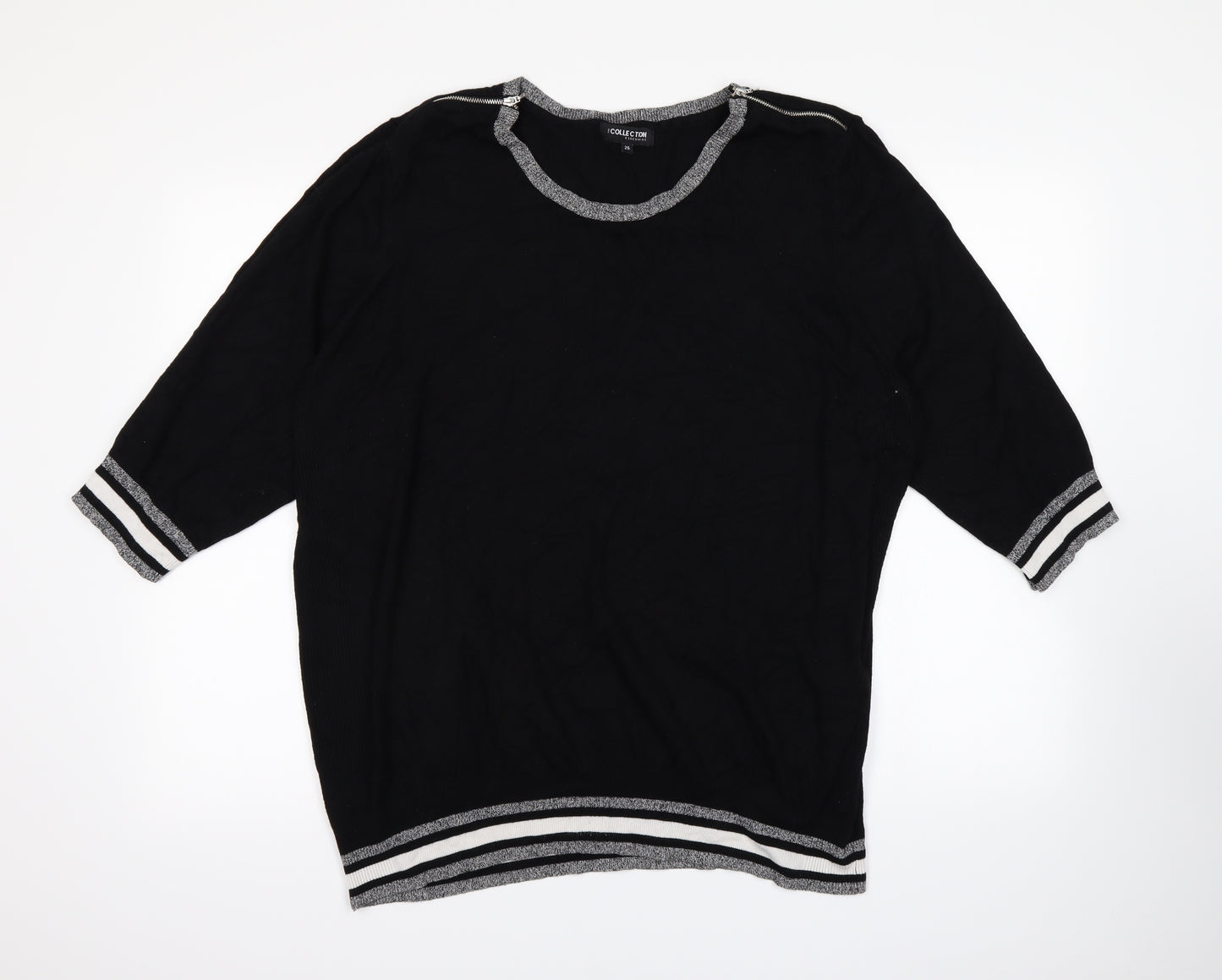 Debenhams Womens Black   Pullover Jumper Size 26