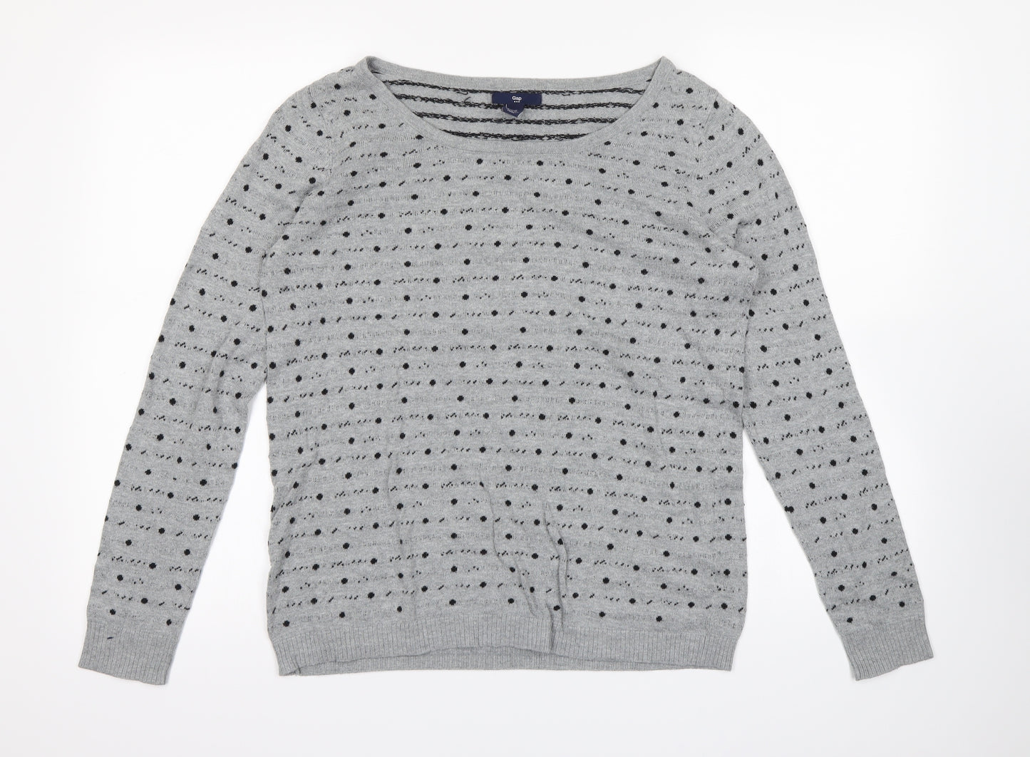 Gap Womens Green Polka Dot  Pullover Jumper Size M