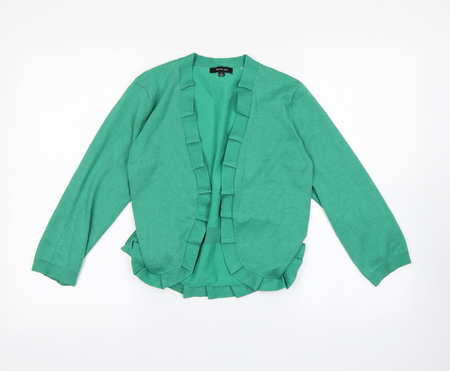 Verve Ami Womens Green   Cardigan Jumper Size S