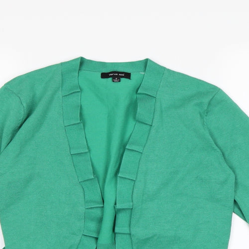 Verve Ami Womens Green   Cardigan Jumper Size S