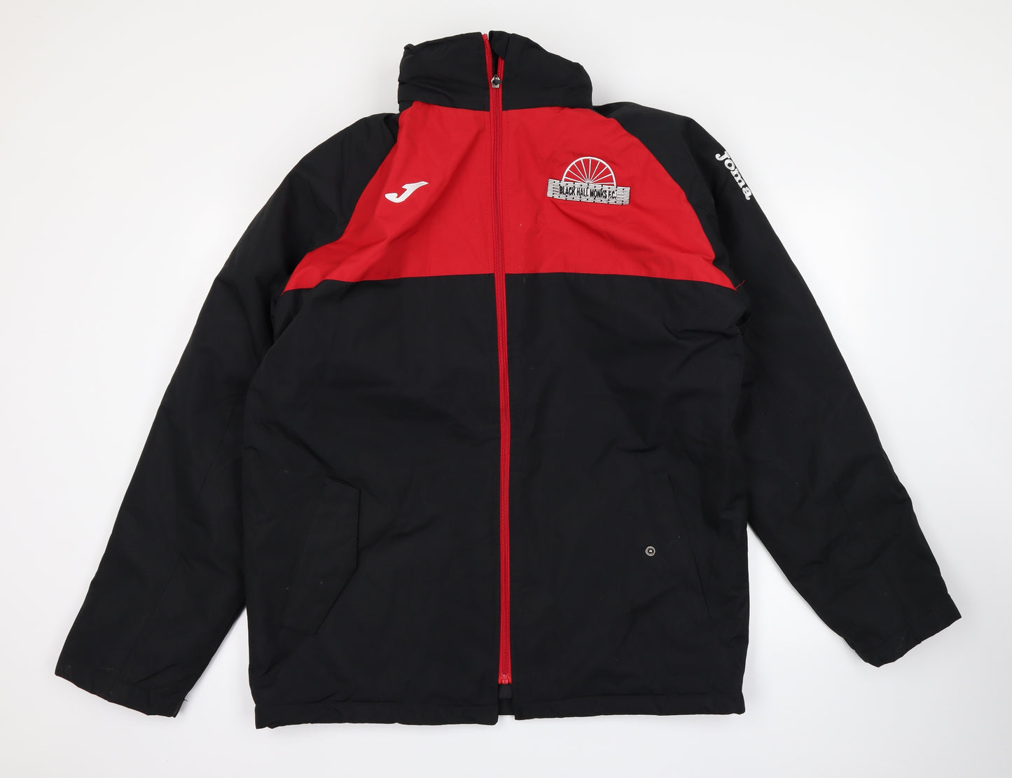 Joma Mens Black   Rain Coat Coat Size L