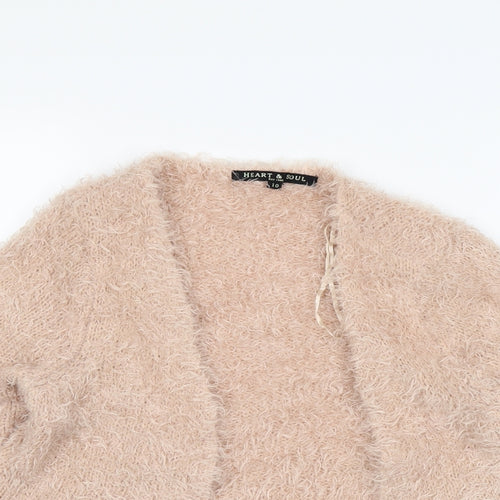 heart&soul  Womens Beige   Cardigan Jumper Size 10