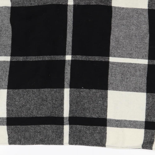 F&F Girls Black Check  Cardigan Jumper Size 7 Years