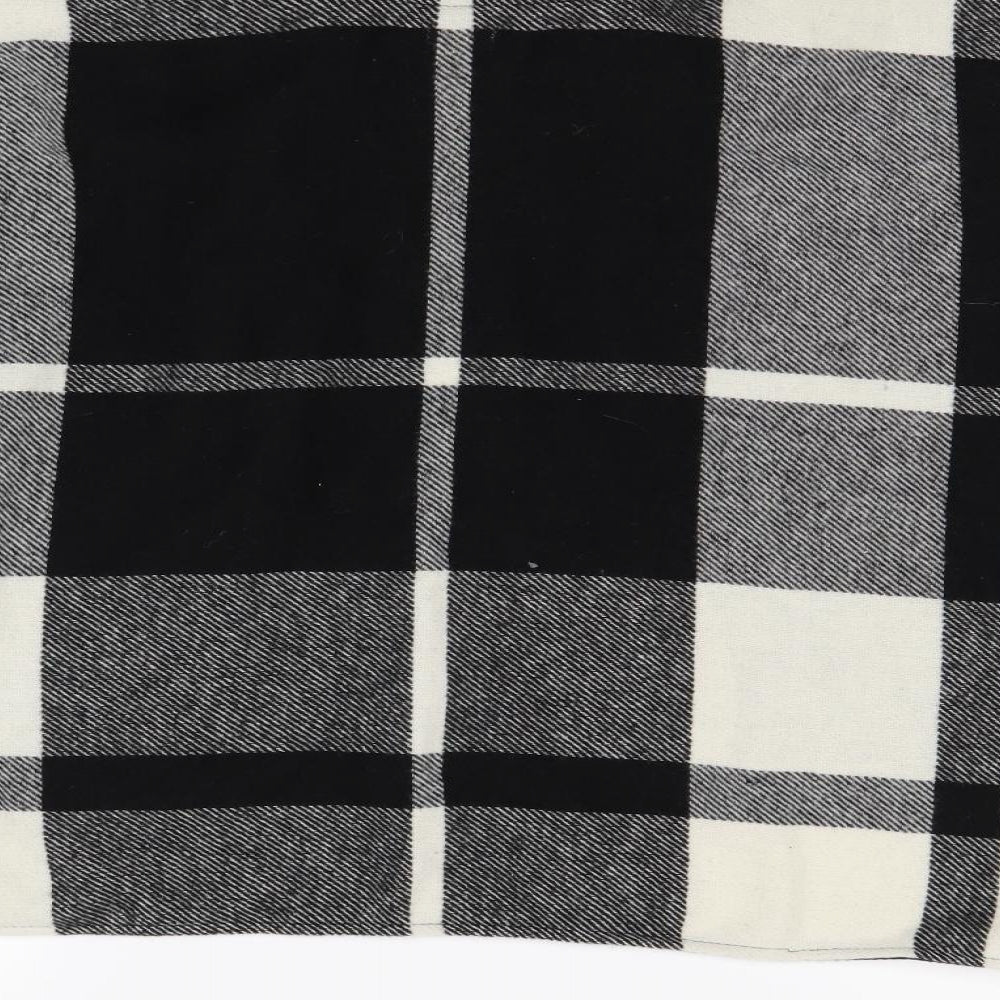 F&F Girls Black Check  Cardigan Jumper Size 7 Years