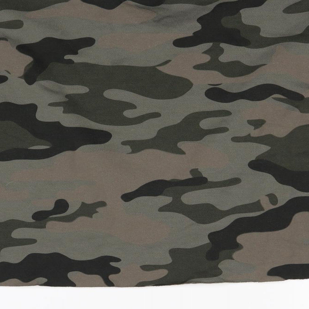 Primark Womens Green Camouflage  Pullover Jumper Size S