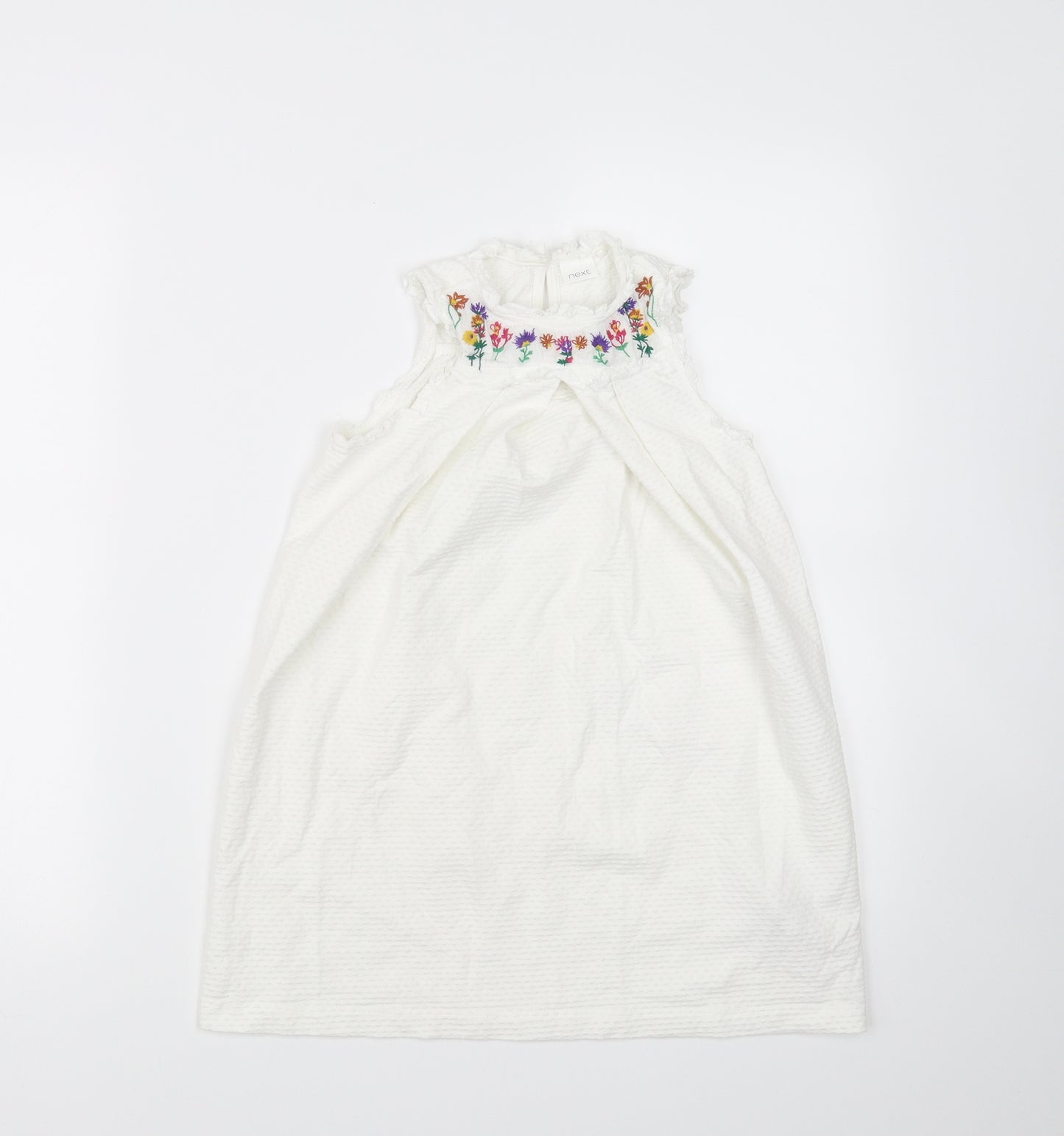 NEXT Girls White   Fit & Flare  Size 6 Years