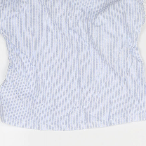 NEXT Girls Blue Striped  Basic T-Shirt Size 5 Years
