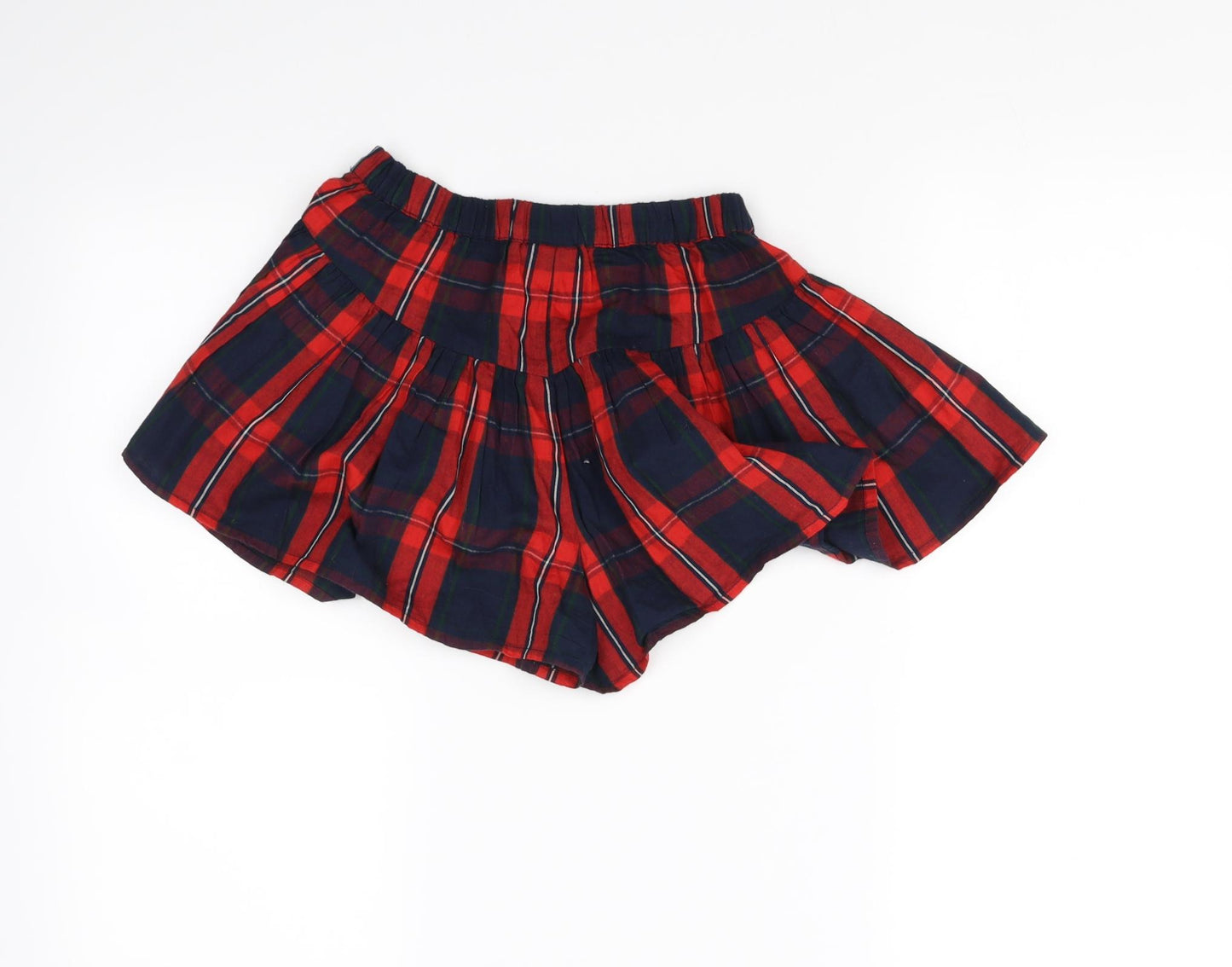 NEXT Girls Red Check  Flare Skirt Size 7 Years