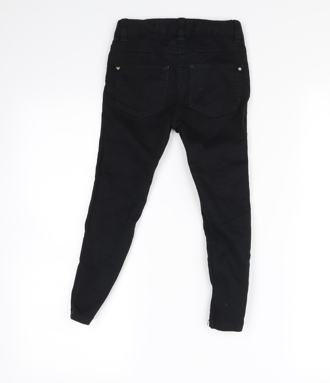 NEXT Girls Black   Straight Jeans Size 5 Years