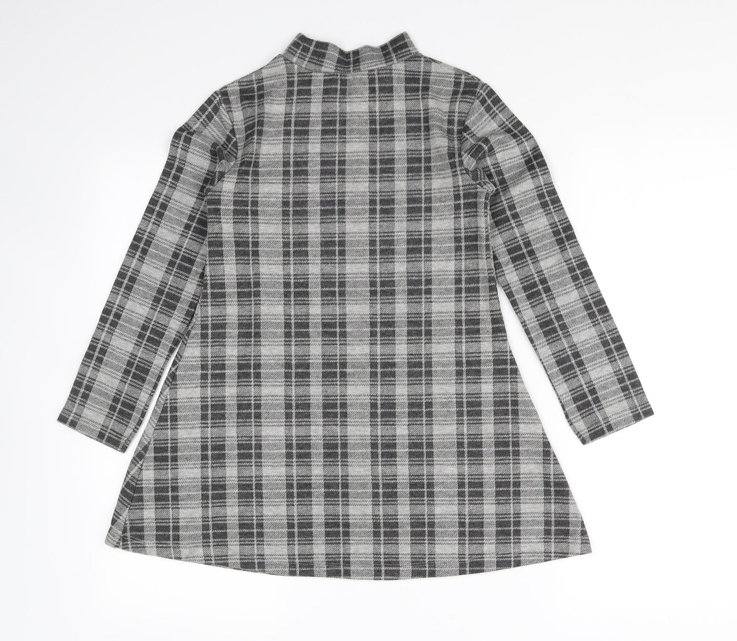 NEXT Girls Black Check  Jumper Dress  Size 8 Years