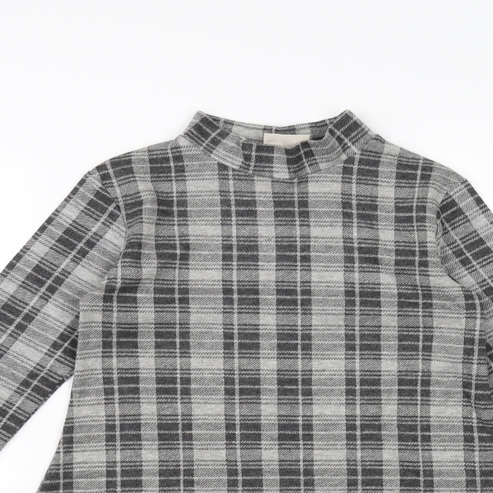 NEXT Girls Black Check  Jumper Dress  Size 8 Years