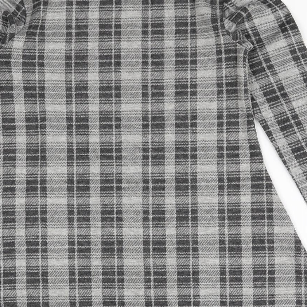 NEXT Girls Black Check  Jumper Dress  Size 8 Years