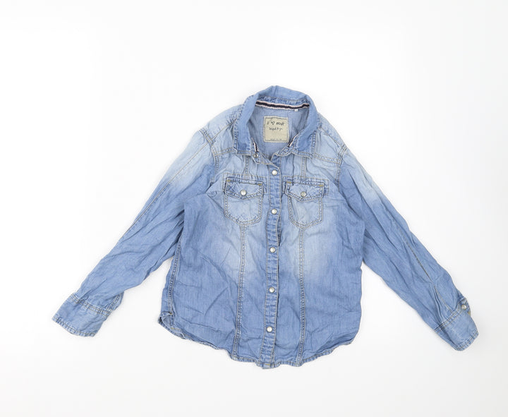 NEXT Boys Blue Basic Button-Up Size 7 Years