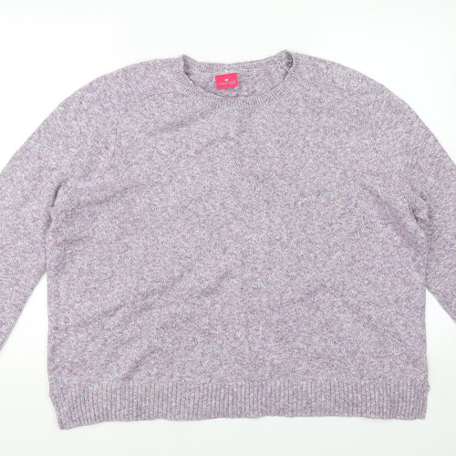 Together Womens Purple   Pullover Jumper Size XL
