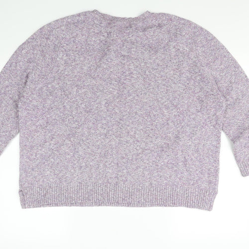 Together Womens Purple   Pullover Jumper Size XL