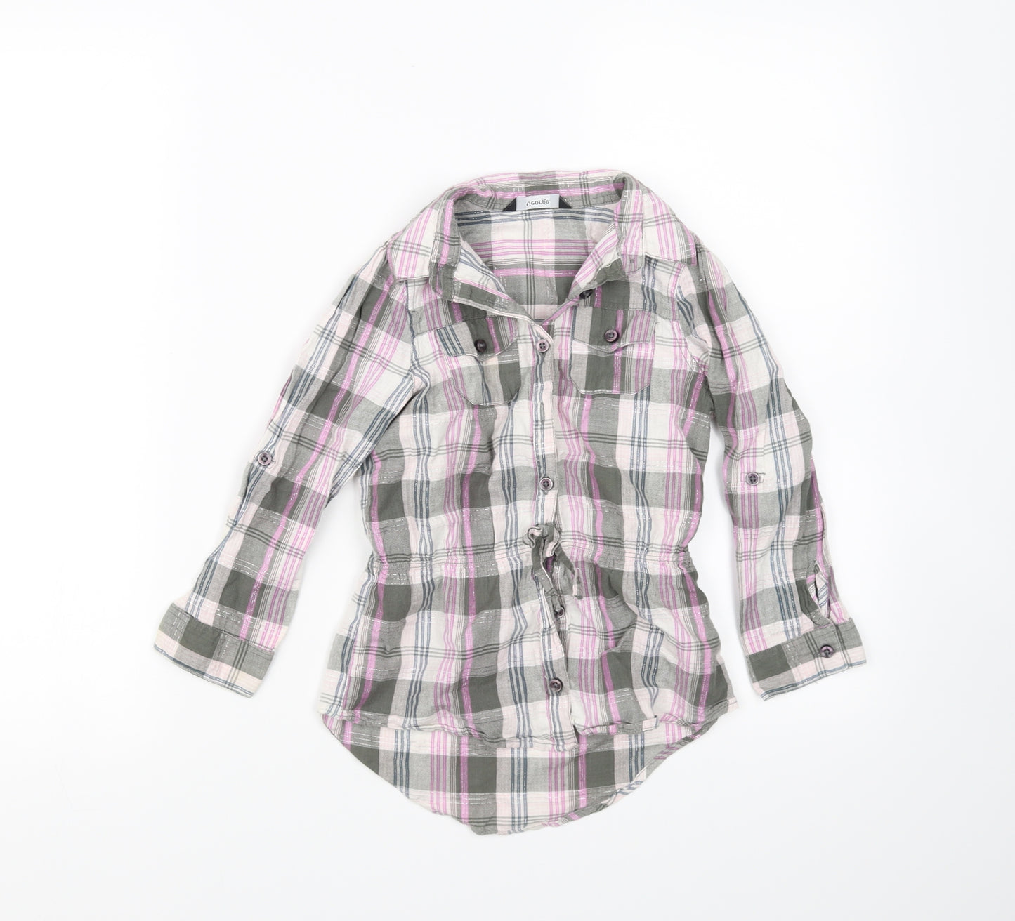 George Girls Multicoloured Check  Basic Button-Up Size 5 Years