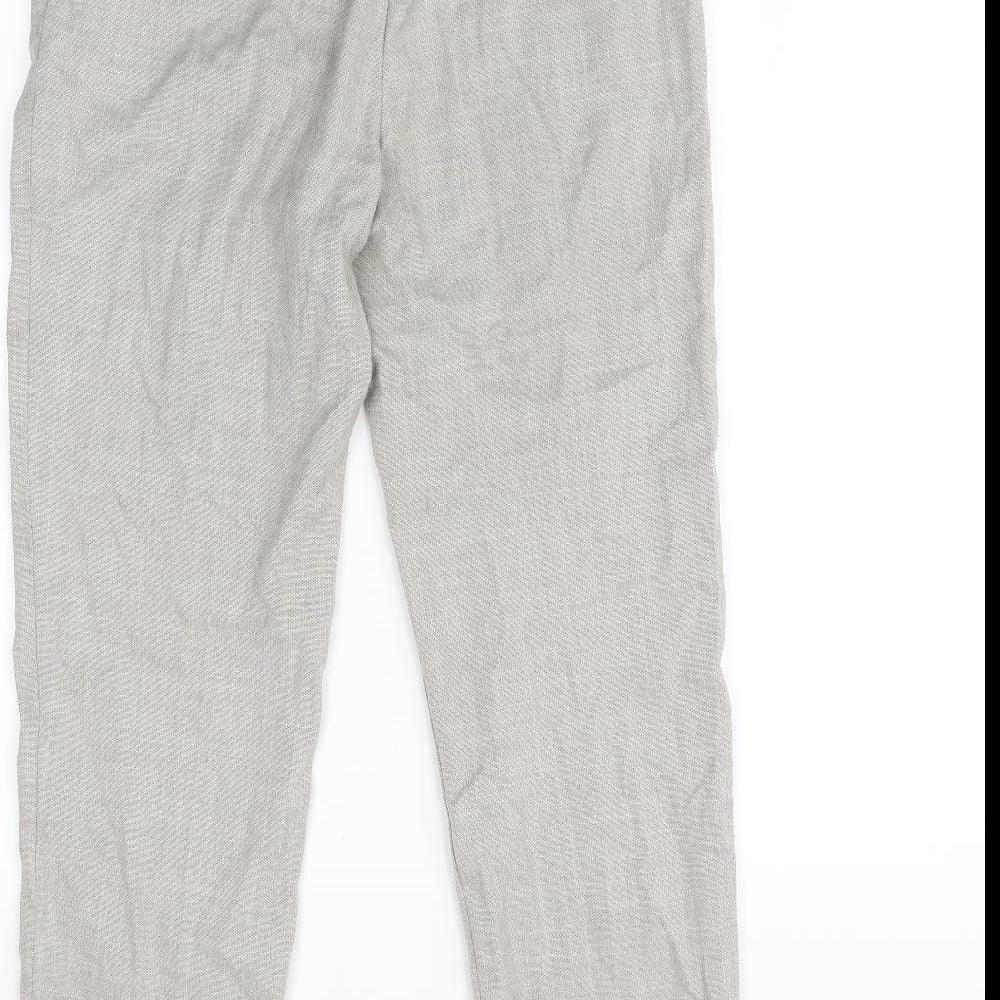 H&M Womens Beige   Trousers  Size 8 L28 in