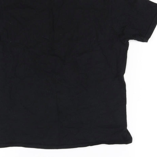 Gildan Boys Black   Basic T-Shirt Size L