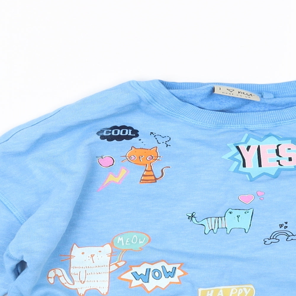 NEXT Girls Blue   Pullover Jumper Size 8 Years