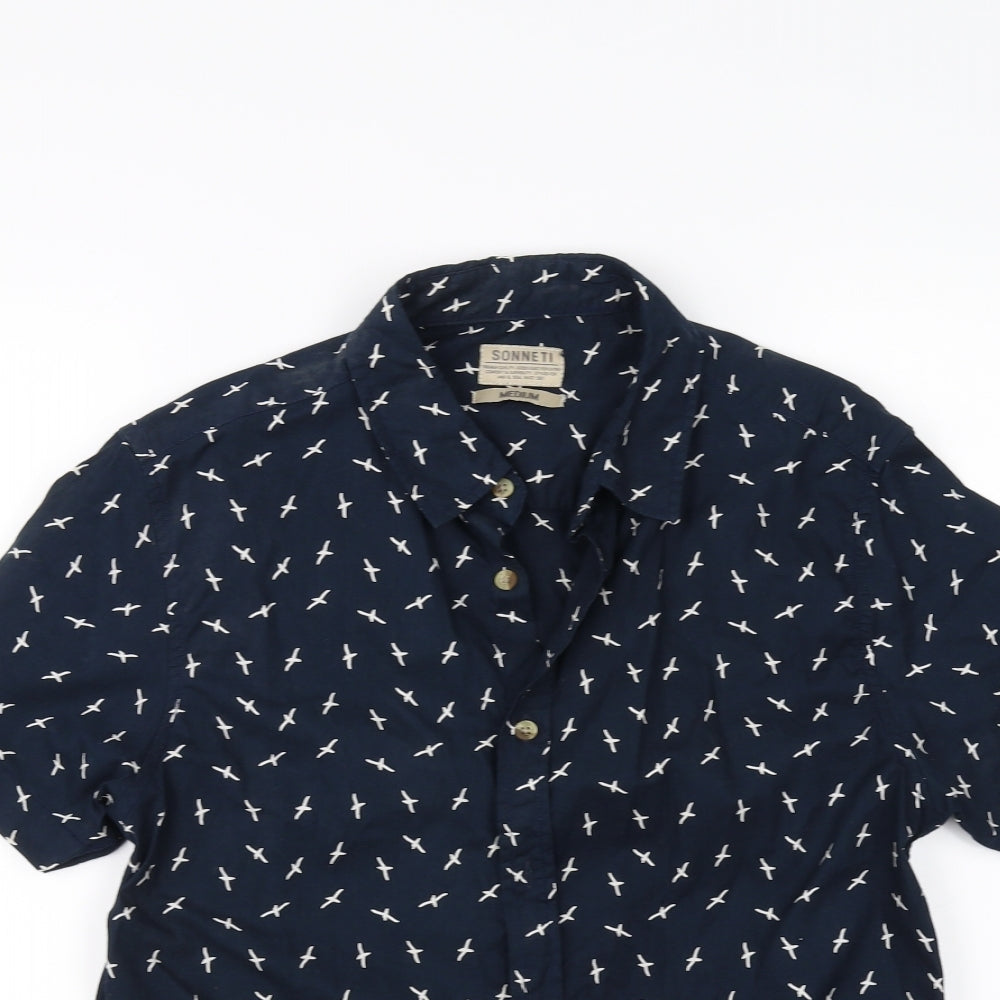 Sonetti Mens Blue    Button-Up Size M