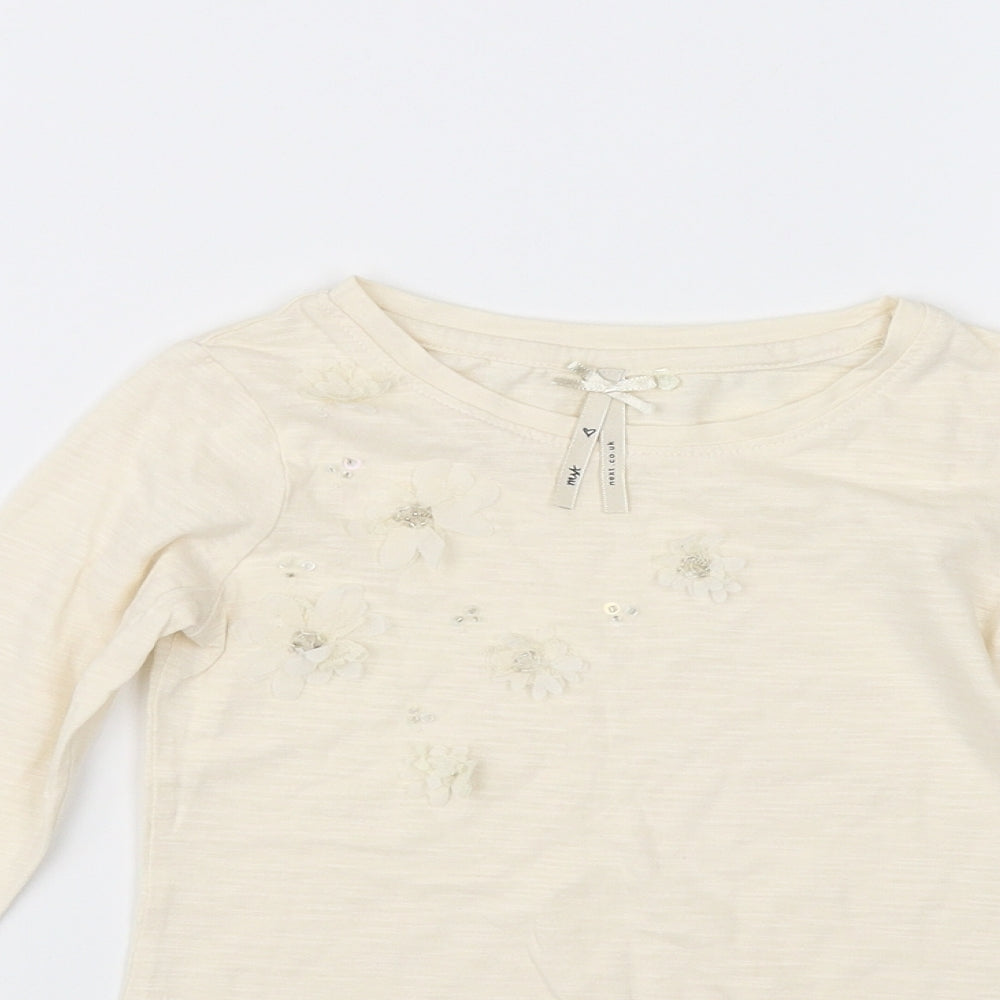 NEXT Girls Beige   Basic T-Shirt Size 5 Years
