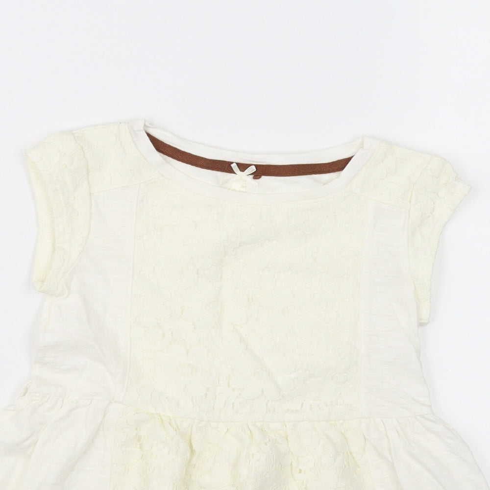 NEXT Girls Ivory   Fit & Flare  Size 5 Years