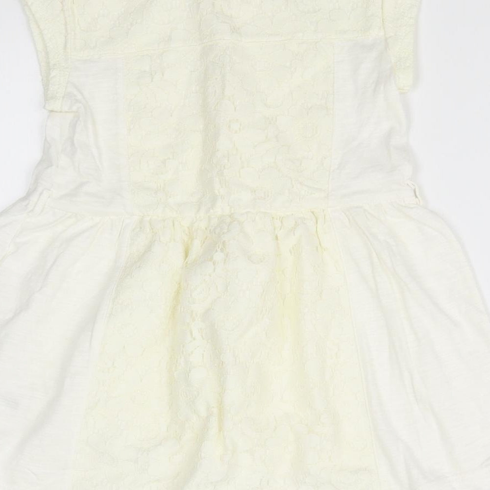 NEXT Girls Ivory   Fit & Flare  Size 5 Years
