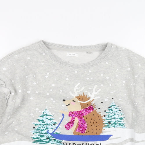 NEXT Girls Grey   Pullover Jumper Size 11 Years