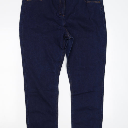 Preworn Womens Blue   Straight Jeans Size 18 L29 in